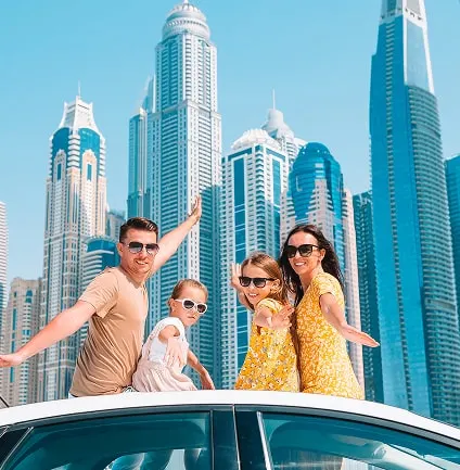 Dubai Skyline with Family